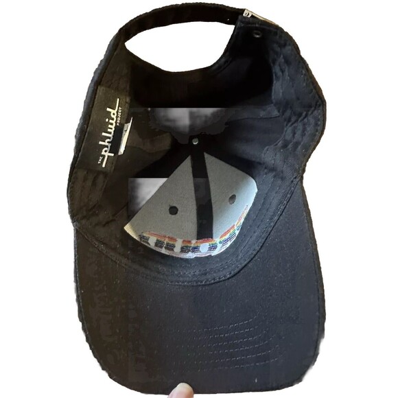 Phluid Project PROUD Black Embroidered Baseball Cap With Adjustable Strap - Picture 3 of 5